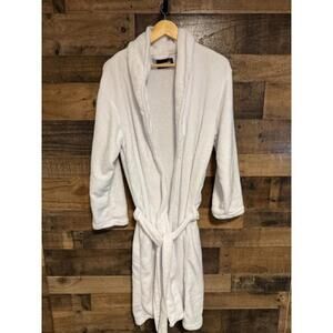 NWOT Montblanc White Unisex Plush Bathrobe (One Size)